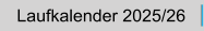 Laufkalender 2025/26